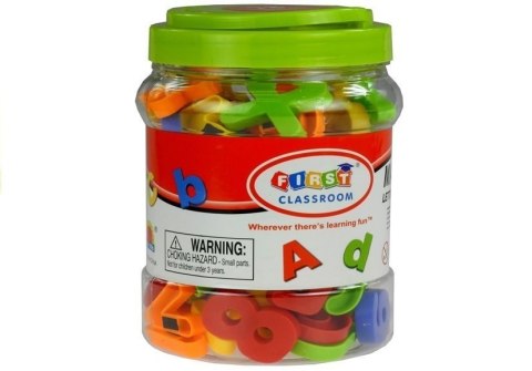 Literki Cyferki Magnetyczne w Słoiku Alfabet Magnesy Edukacyjne 79 El.