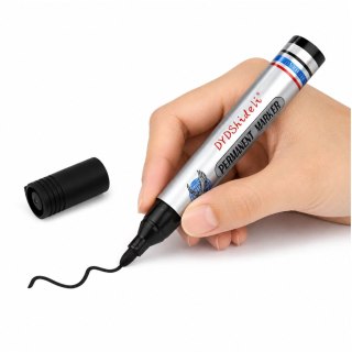 Marker Pisak Wodoodporny Permanentny Ścięta Końcówka Czarny