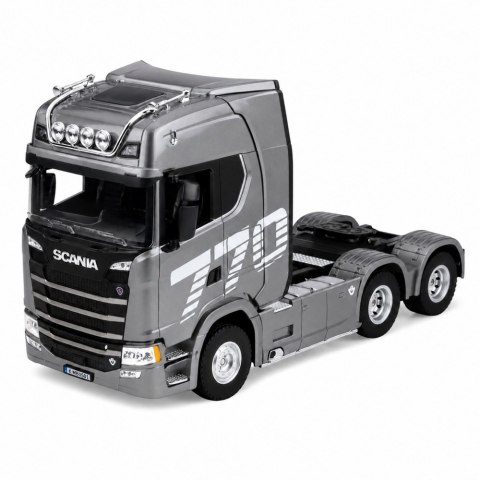Ciągnik Siodłowy Scania Zdalnie Sterowany RC Huina 1501 Szary Srebrny 1:18