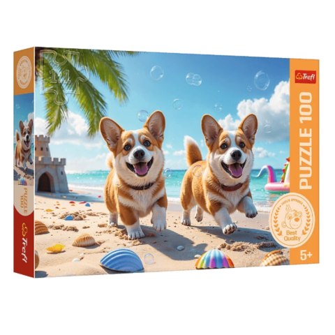 Puzzle - 100 - Pieski Corgi - Trefl 16536