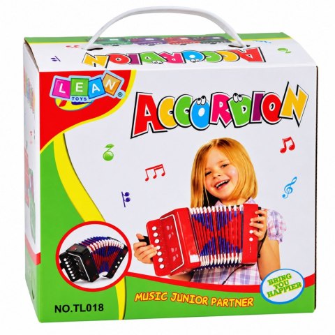 Akordeon Dla Dzieci Instrument Muzyczny Harmonia Melodie Czarny