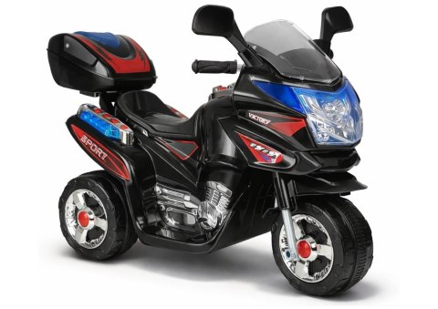 Motor Na Akumulator HC8051 Dla Dzieci Czarny Ścigacz Światła Led Dźwięki