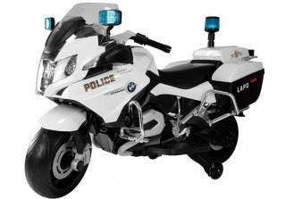 Motor na Akumulator BMW R1200 Policja Światła LED Dźwięki Biały