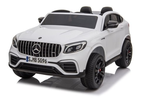 Auto na Akumulator Mercedes GLC 63S Dwuosobowy Światła LED MP3 Biały