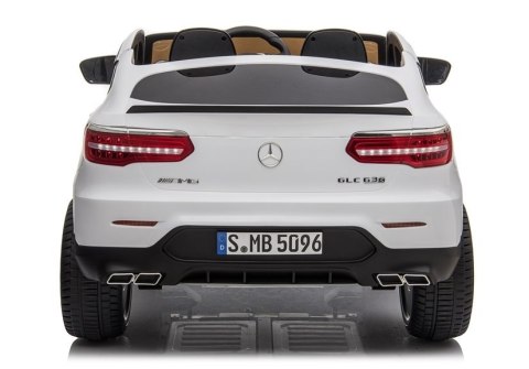 Auto na Akumulator Mercedes GLC 63S Dwuosobowy Światła LED MP3 Biały