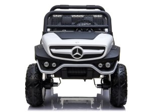 Auto na Akumulator Mercedes Unimog 4x4 Dla Dzieci Światła LED MP3 Biały